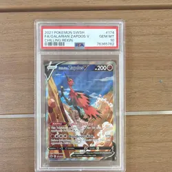 The Pokemon Company Galarian Zapdos V 174/198 Chilling Reign ENG PSA 10 - Image 1