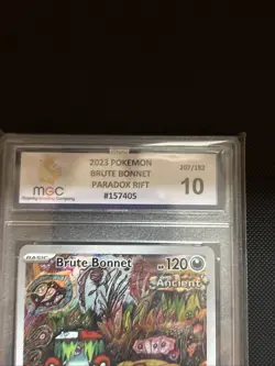 Pokemon TCG Graded Card, Brute Bonnet 207/182, MGC 10, PSA - Image 3