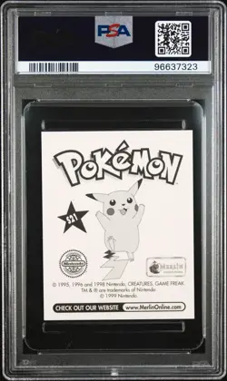 PSA 10 Eevee Prism - #S21 Pokemon Merlin Sticker 1999 - Pop 33 - Gem Mint 💎 - Image 2