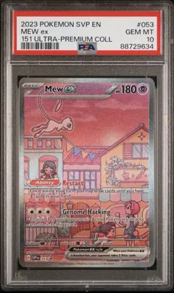2023 Pokemon Mew ex 053 SVP: Scarlet & Violet Promo Holo PSA 10 EN 2023 - Image 1