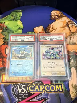 Pokemon Center Exclusive Quaxly & Terapagos Horizons Promo PSA 10 & 8 Sequential - Image 1
