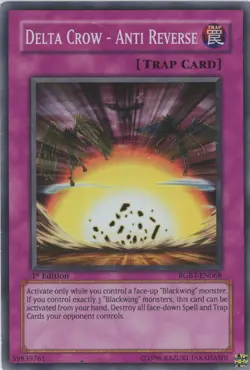 Yugioh Delta Crow - Anti Reverse RGBT-EN068 Super Rare 1st Edition LP - Image 1