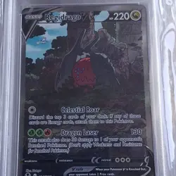 Pokemon TCG Regidrago V Silver Tempest Full Art Holo PSA 10 #184/195 - Image 2
