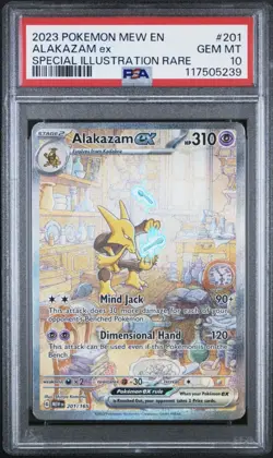 The Pokemon Company Alakazam ex 201/165 SV 151 SIR Holo Eng 2023 PSA 10 - Image 1