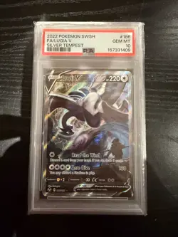Pokemon Lugia v Silver Tempest TCG Card 186/195 PSA 10 Gem Mint - Image 1