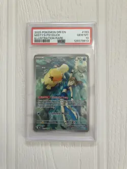 Pokemon TCG Misty's Psyduck Destined Rivals 193/182 Illustration Rare PSA 10 - Image 1