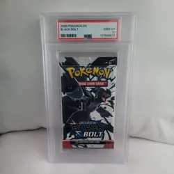 PSA 10 GEM MINT Pokemon Black Bolt Sealed Booster Pack Zekrom Scarlet & Violet - Image 1