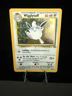 Pokemon TCG Wigglytuff Jungle Holo Card 16/64 Unlimited Holo Rare, 1999 Edition - Image 1