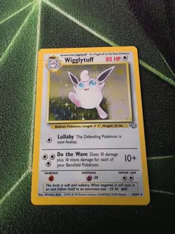 Pokemon TCG Wigglytuff 16/64 Jungle Holo Rare Unlimited English - Image 2