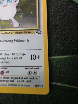 Pokemon TCG Wigglytuff 16/64 Jungle Holo Rare Unlimited English - Image 5