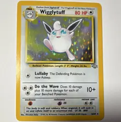 Pokemon TCG Wigglytuff Jungle 16/64 Holo Rare Unlimited 80 HP 1999 English - Image 1