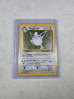 Pokemon TCG Wigglytuff Jungle 16/64 Holo Unlimited Holo Rare heavily played - Image 1