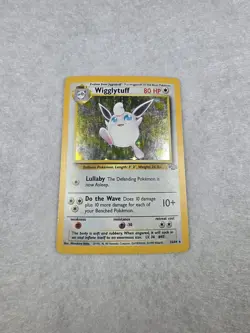 Pokemon TCG Wigglytuff Jungle 16/64 Holo Unlimited Holo Rare heavily played - Image 3