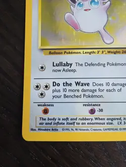 Pokemon TCG Wigglytuff 16/64 Jungle Holo Rare Unlimited 1999 WOTC - MP - Image 5