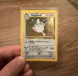 Pokemon TCG Jungle Wigglytuff Card 16/64 Unlimited Holo Rare - Image 1