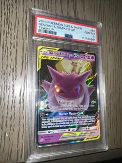 Gengar & Mimikyu GX PSA 10 2019 Pokemon Sun Moon Team Up #53/181 4762 PSA 10 - Image 4