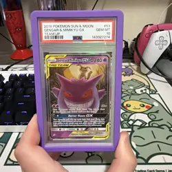 PSA 10 Gengar & Mimikyu GX 53/181 TEAM UP 2019 Pokemon English Sun & Moon - Image 3