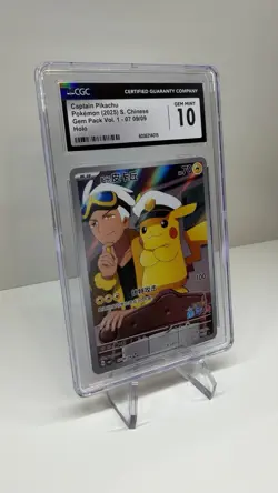 2025 Captain Pikachu #09 CGC 10 Gem Mint Cbb1 - Image 3