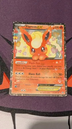 Pokemon TCG Flareon EX RC6/RC32 Generations Ultra Rare Holo Card - Image 1