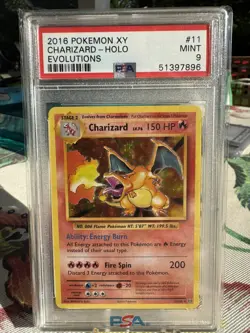 Pokemon 2016 XY Evolutions Charizard 11/108 Holo Rare English PSA 9 - Image 1