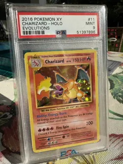 Pokemon 2016 XY Evolutions Charizard 11/108 Holo Rare English PSA 9 - Image 2