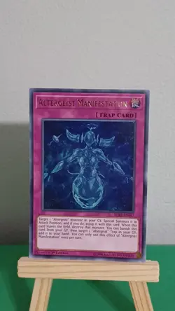 2018 Yugioh Altergeist Manifestation Trap Card BLRR-EN067 Ultra Rare - Image 1