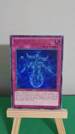 2018 Yugioh Altergeist Manifestation Trap Card BLRR-EN067 Ultra Rare - Image 3