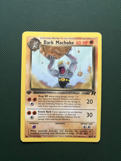 Pokemon TCG Dark Machoke 40/82 Team Rocket 1st Edition Vintage WOTC MP - Image 1