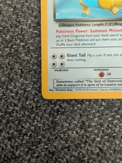Pokemon Dark Dragonite TCG Team Rocket Unlimited Holo Card 5/82 - Image 2
