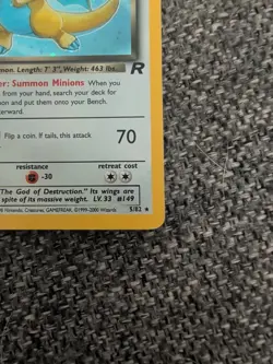 Pokemon Dark Dragonite TCG Team Rocket Unlimited Holo Card 5/82 - Image 3