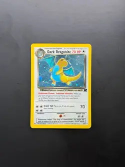 Pokemon Dark Dragonite TCG Team Rocket Unlimited Holo Card 5/82 HP - Image 1