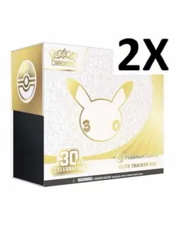 2x Pokemon Center 30th Anniversary ETB Elite Trainer Box Lot New Sealed *PRESALE - Image 1