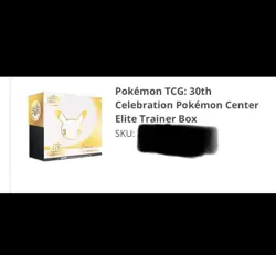 Pokemon Center 30th Anniversary ETB Elite Trainer Box PC ETB PRESALE Pokemon TCG - Image 2