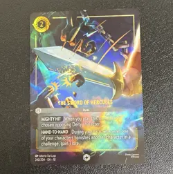 Disney Lorcana TCG The Sword of Hercules 240/204 Enchanted Foil English - Image 1