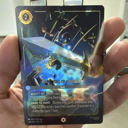 Disney Lorcana TCG The Sword of Hercules 240/204 Enchanted Foil English - Image 3