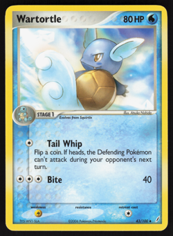 Pokemon TCG - Crystal Guardians - Wartortle 43/100 - P - Image 1