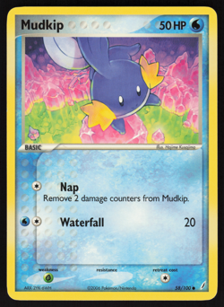 Pokemon TCG - Crystal Guardians - Mudkip 58/100 - P - Image 1