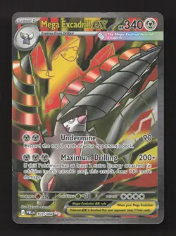 Mega Excadrill ex 103/084 Ultra Rare Pitch Black Pokemon Holo Near Mint - Image 1