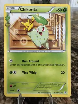 Pokemon Chikorita RC1/32 Generations Radiant Collection Common Regular English - Image 1