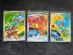 Pokemon First Partner Illustration Collection Series 1 Complete Set of 9 NM - Image 2