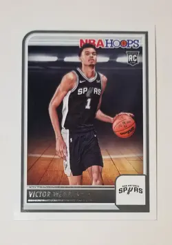 2023-24 Hoops #277 VICTOR WEMBANYAMA RC ROOKIE CARD SAN ANTONIO SPURS MINT - Image 1