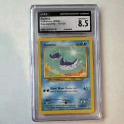 CGC 8.5 Mantine 74/105 Neo Destiny Unlimited Edition English Regular Card - Image 1