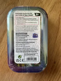 Pokemon TCG Scarlet & Violet—Prismatic Evolutions Mini Tin Espeon 10 Cards 6+ - Image 3