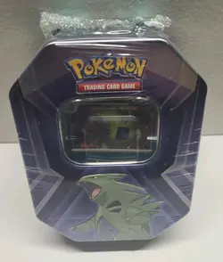 Pokemon TCG Triple Whammy Tyranitar Collector Tin 3 Booster Packs 2024 BRAND NEW - Image 1