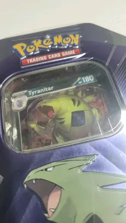 Pokemon TCG Triple Whammy Tyranitar Collector Tin 3 Booster Packs 2024 BRAND NEW - Image 4