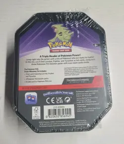 Pokemon TCG Triple Whammy Tyranitar Collector Tin 3 Booster Packs 2024 BRAND NEW - Image 5