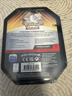 Pokemon Triple Whammy Tin Set of 3 - Tyranitar, Slaking, Darkrai Factory Sealed - Image 3