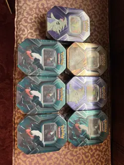 Pokemon TCG Triple Whammy Tin English Factory Sealed Lot of (7) Tins Rivals - Image 5