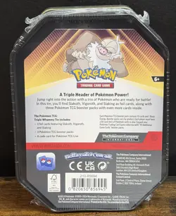 Pokemon Slaking TCG Triple Whammy Collector's Tin NEW FACTORY SEALED Pokemon - Image 3