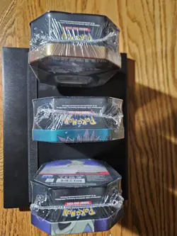 3 x Triple Whammy Collector Sealed Tins (Complete Tin Set) Pokemon TCG - Image 3